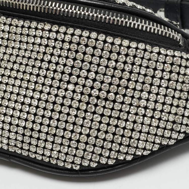 Pre Owned Alexander Wang Attica Mini Black Rhinestone Belt Bag