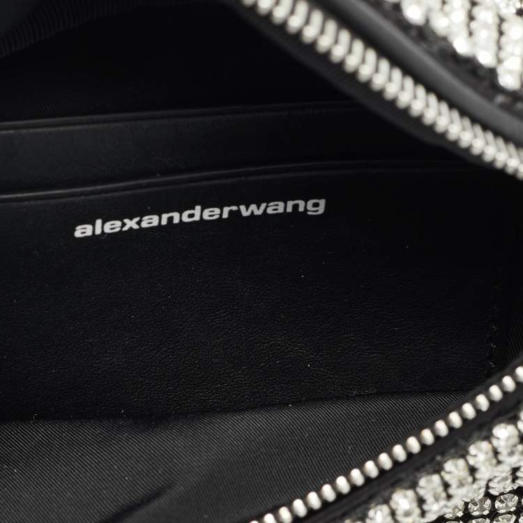 Pre Owned Alexander Wang Attica Mini Black Rhinestone Belt Bag