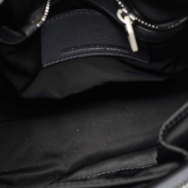 Pre Owned Alexander Wang Rocco Grey Textured Leather Bag