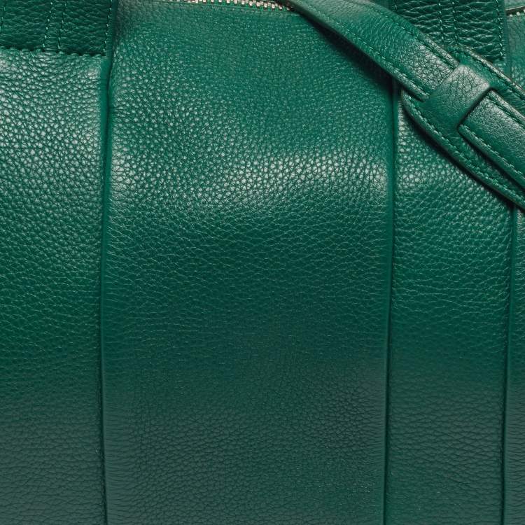 Pre Owned Alexander Wang Rocco Green Grained Leather Satchel