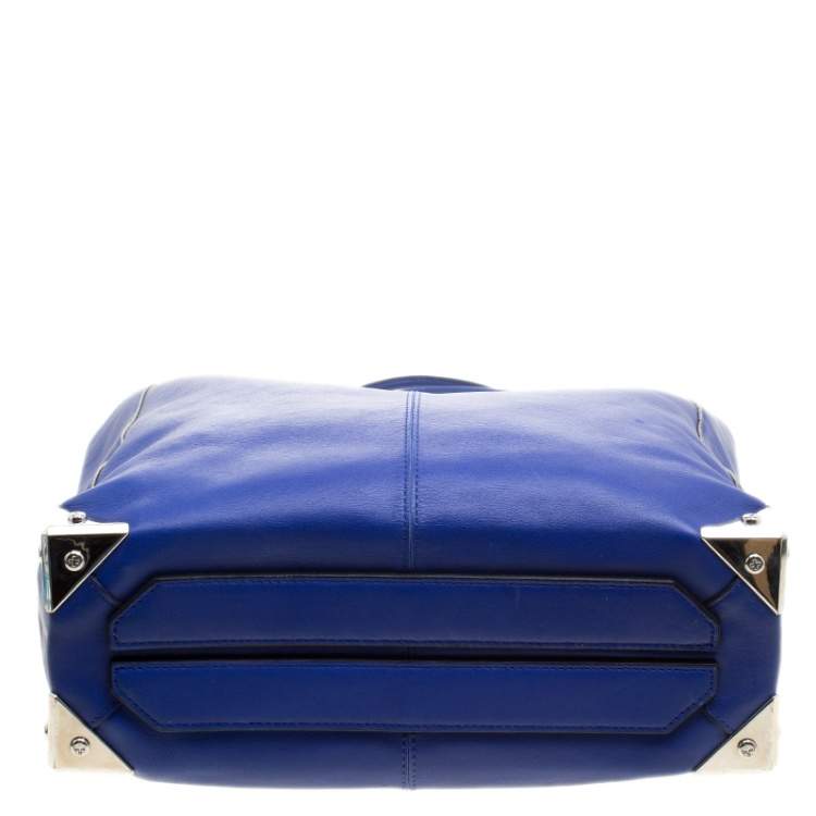 Pre Owned Alexander Wang Blue Leather Prisma Tote