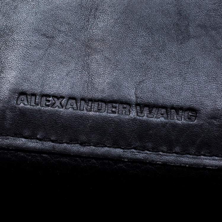 Pre Owned Alexander Wang Black Leather Prisma Tote