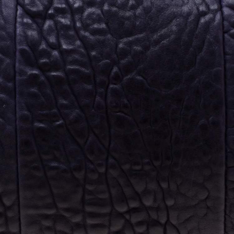 Pre Owned Alexander Wang Purple Pebbled Leather Rocco Duffel Bag