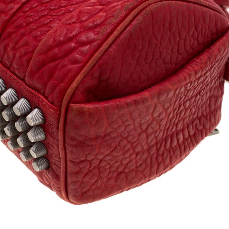 Pre Owned Alexander Wang Red Leather Small Rockie Satchel