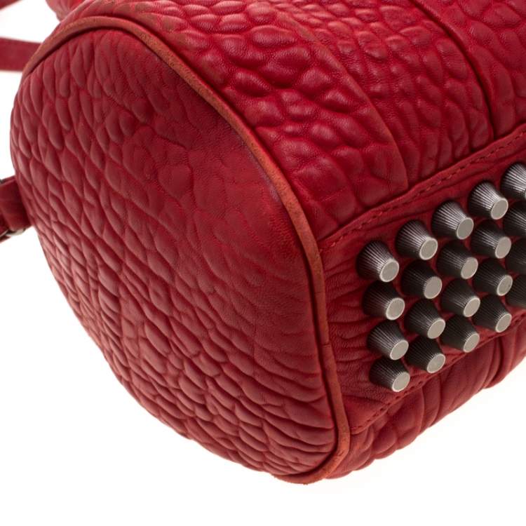 Pre Owned Alexander Wang Red Leather Small Rockie Satchel