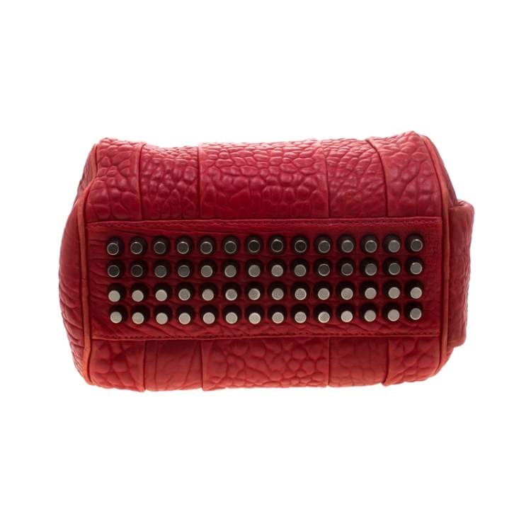 Pre Owned Alexander Wang Red Leather Small Rockie Satchel