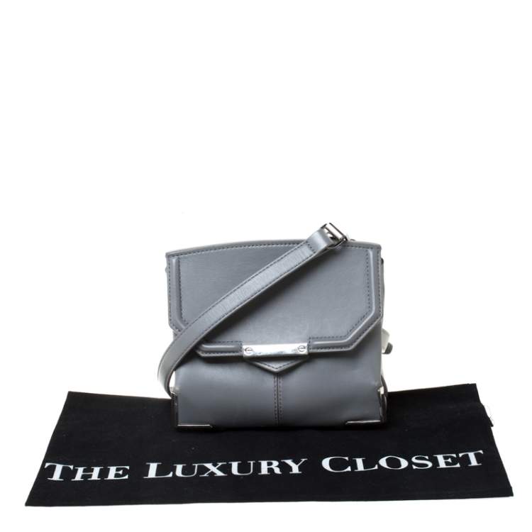 Pre Owned Alexander Wang Grey Leather Small Marion Shoulder Bag