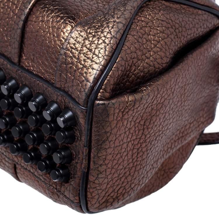 Pre Owned Alexander Wang Metallic Iridescent Textured Leather Rocco Bag