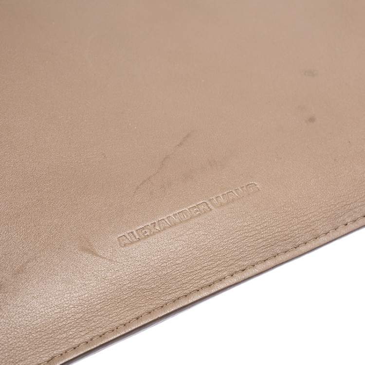 Pre Owned Alexander Wang Light Brown Leather Pouch
