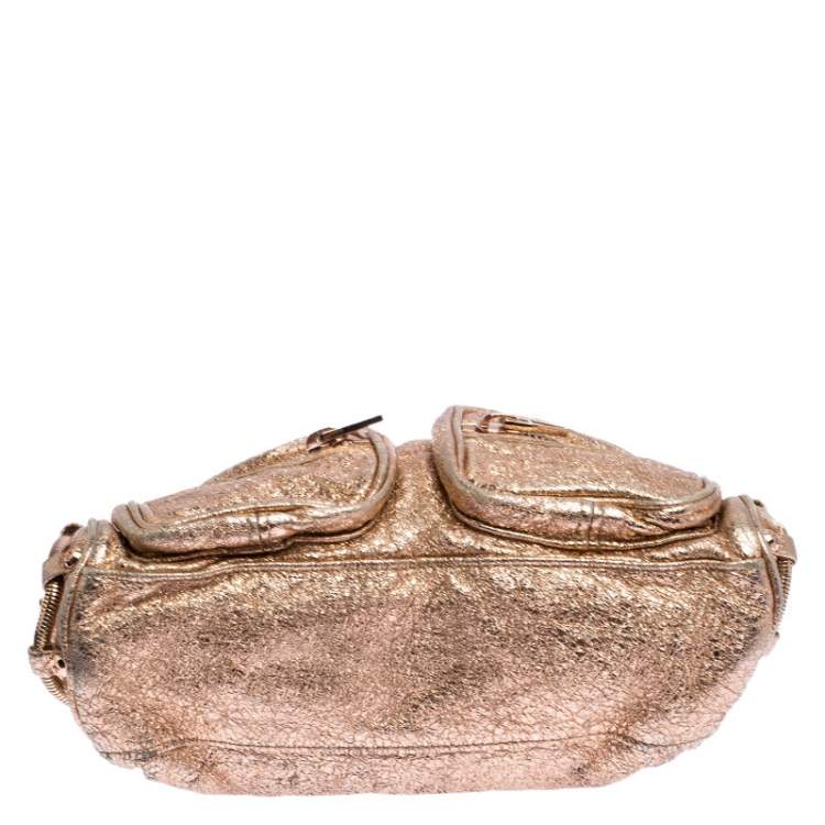 Pre Owned Alexander Wang Metallic Rose Gold Leather Brenda Shoulder Bag