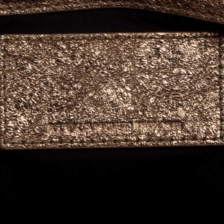 Pre Owned Alexander Wang Metallic Rose Gold Leather Brenda Shoulder Bag