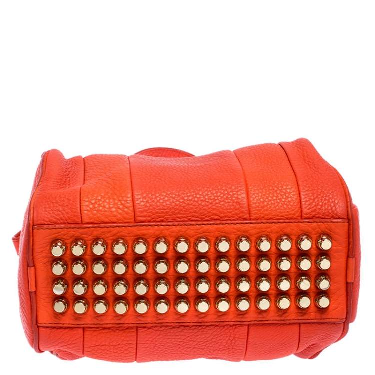 Pre Owned Alexander Wang Orange Leather Small Rockie Satchel