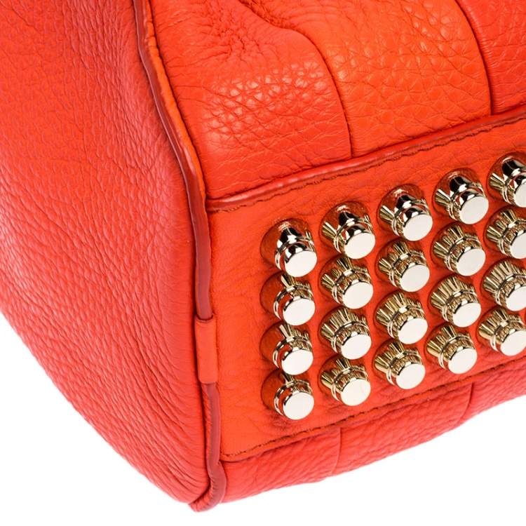 Pre Owned Alexander Wang Orange Leather Small Rockie Satchel