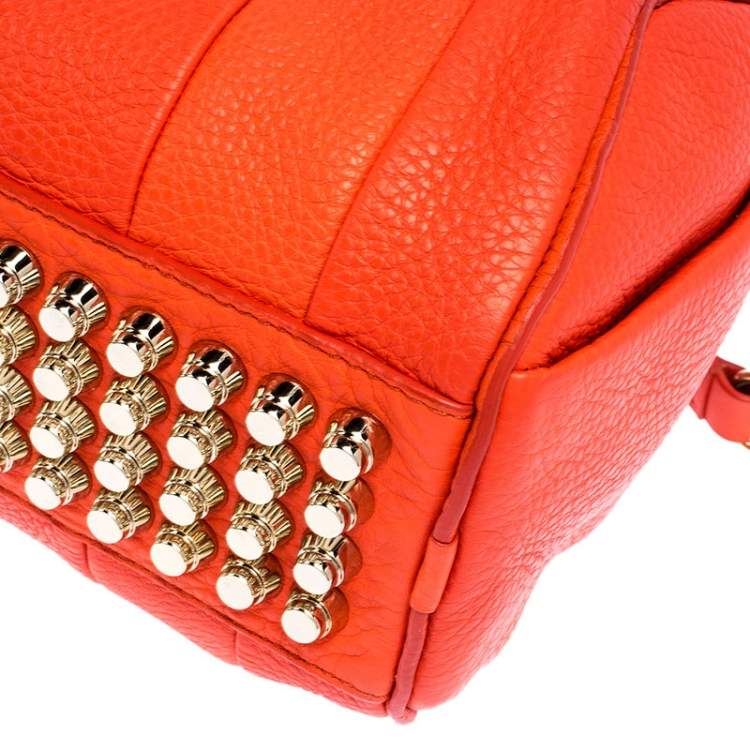 Pre Owned Alexander Wang Orange Leather Small Rockie Satchel