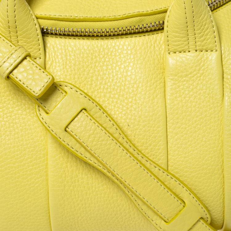 Pre Owned Alexander Wang Yellow Leather Small Rockie Satchel