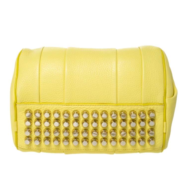 Pre Owned Alexander Wang Yellow Leather Small Rockie Satchel