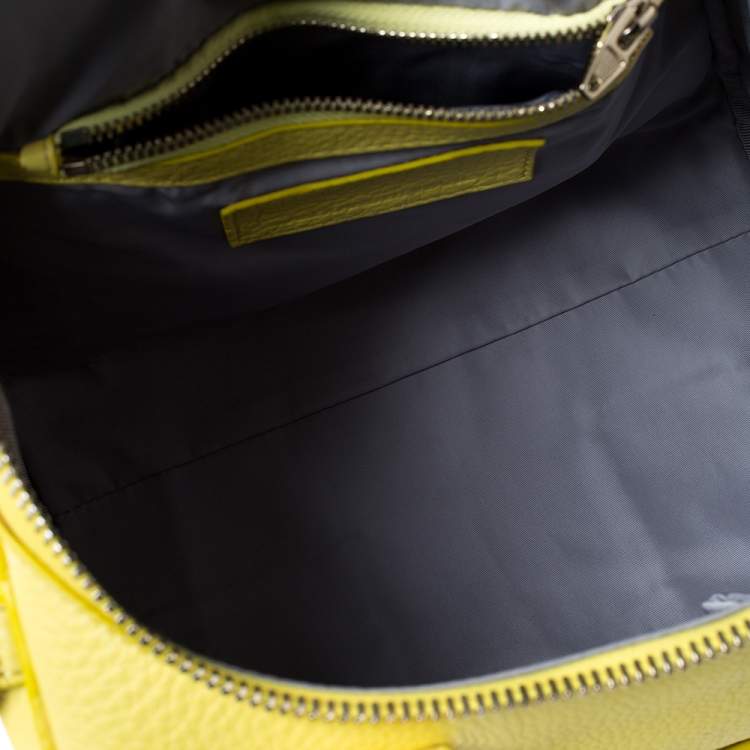 Pre Owned Alexander Wang Yellow Leather Small Rockie Satchel