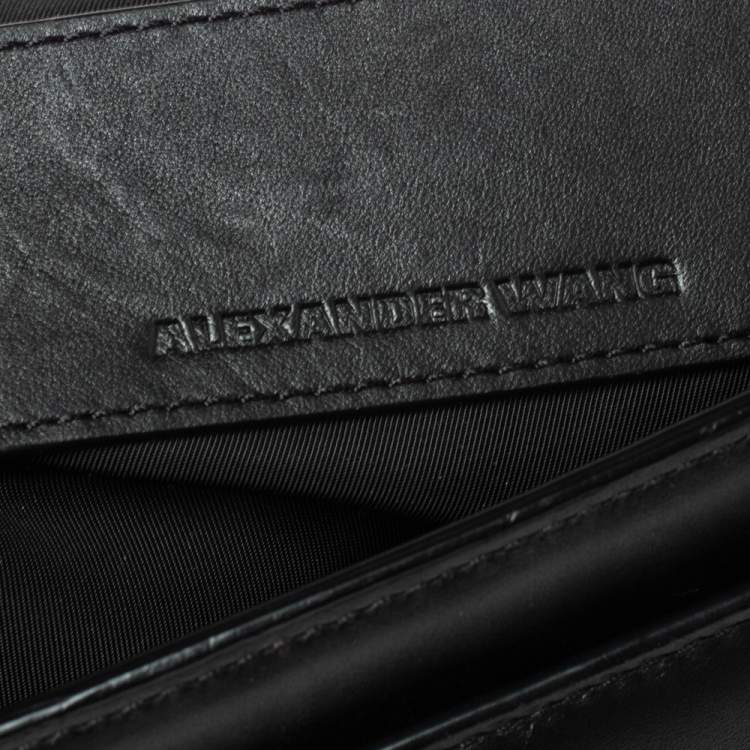Pre Owned Alexander Wang Black Leather Studded Lia Shoulder Bag
