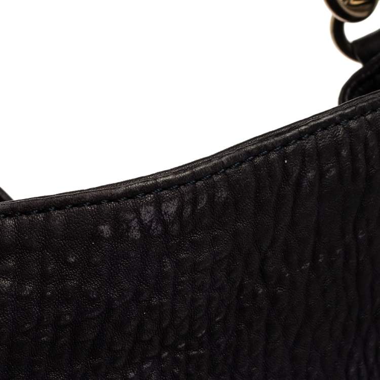 Pre Owned Alexander Wang Dark Purple Textured Leather Darcy Hobo