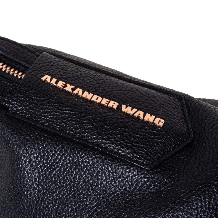 Pre Owned Alexander Wang Black Leather Large Emile Satchel