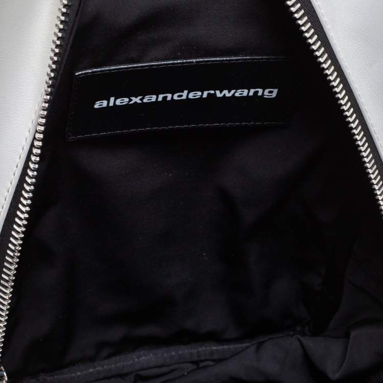 Pre Owned Alexander Wang White Leather Medium Attica Backpack