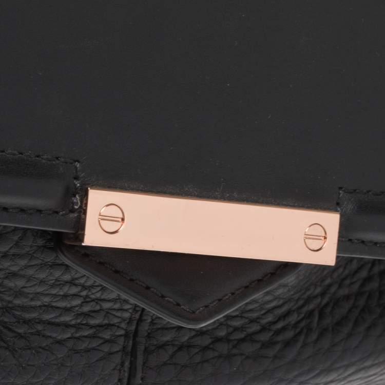 Pre Owned Alexander Wang Black Leather Mini Marion Prisma Shoulder Bag