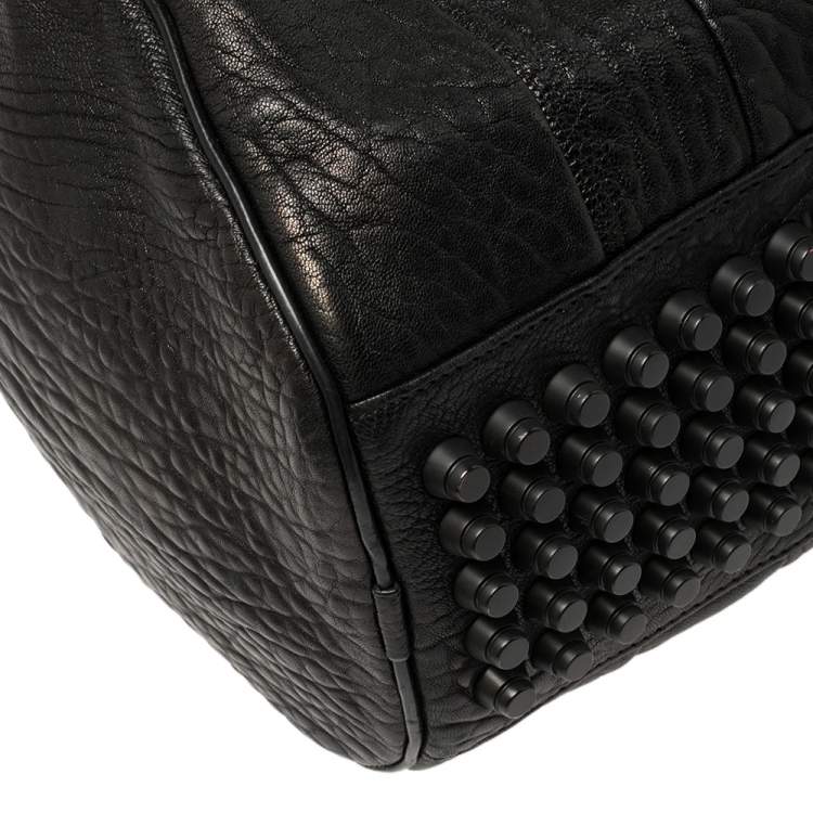 Pre Owned Alexander Wang Black Leather Rocco Duffle Bag