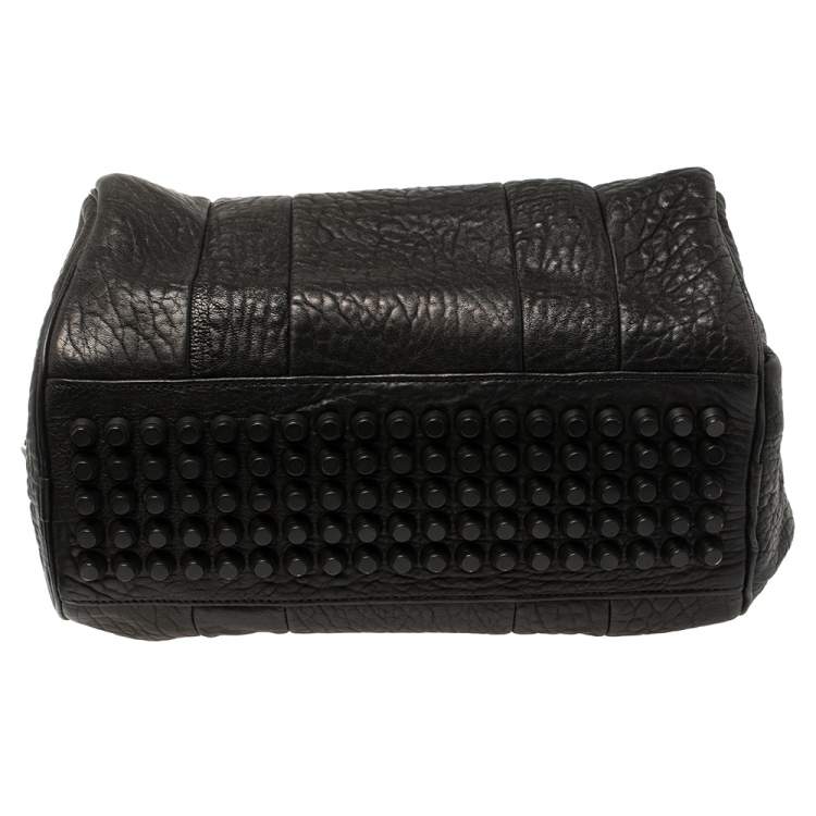 Pre Owned Alexander Wang Black Leather Rocco Duffle Bag