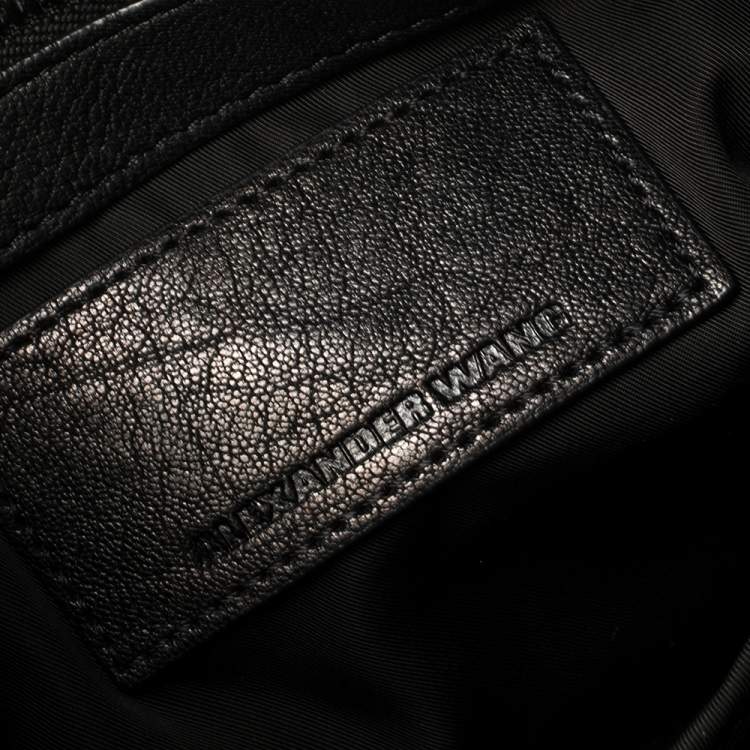 Pre Owned Alexander Wang Black Leather Rocco Duffle Bag