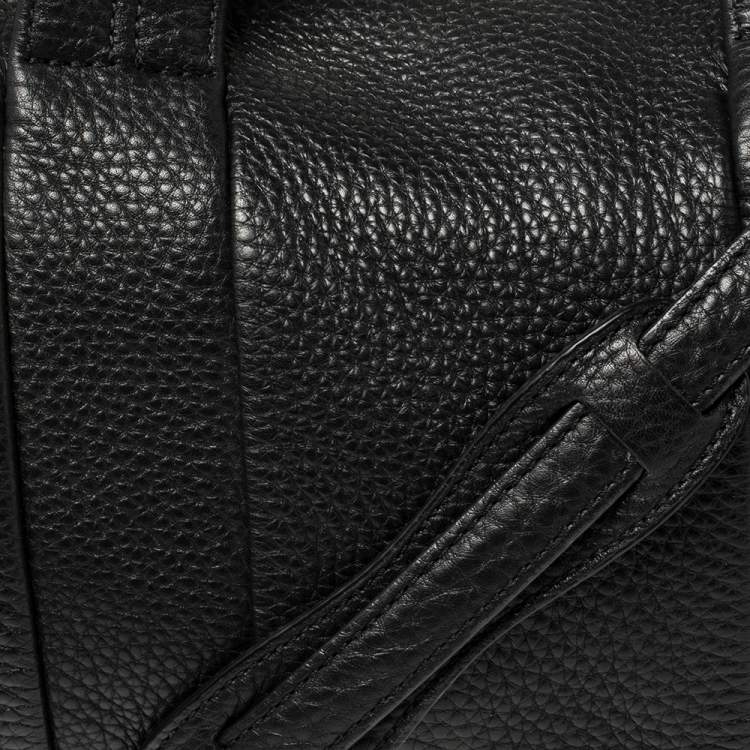 Pre Owned Alexander Wang Black Textured Leather Rocco Duffel Bag