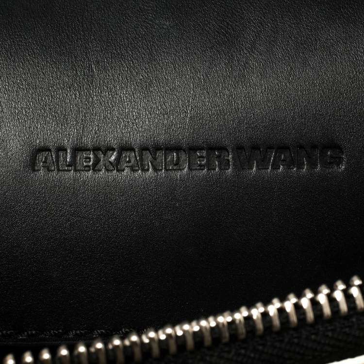 Pre Owned Alexander Wang Black Leather Small Prisma Envelope Crossbody Bag