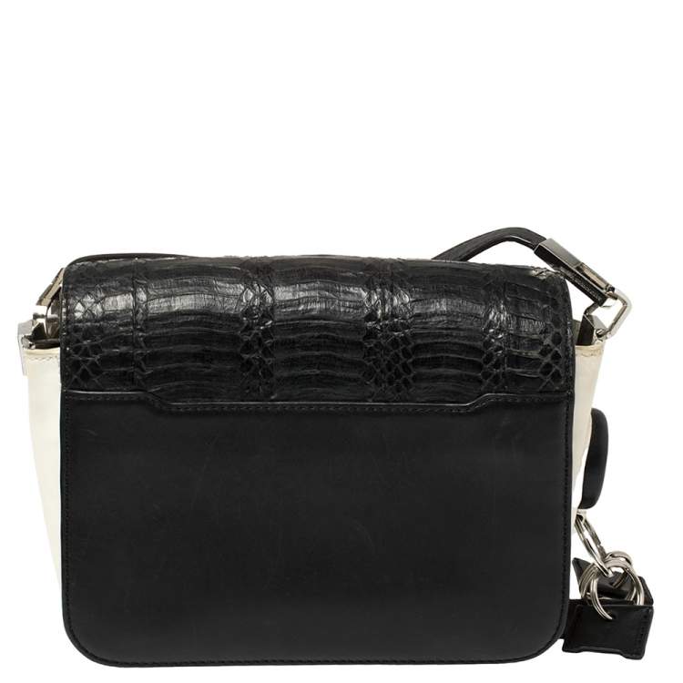 Pre Owned Alexander Wang Black Leather Small Prisma Envelope Crossbody Bag