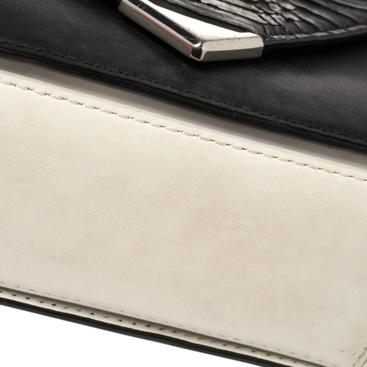 Pre Owned Alexander Wang Black Leather Small Prisma Envelope Crossbody Bag