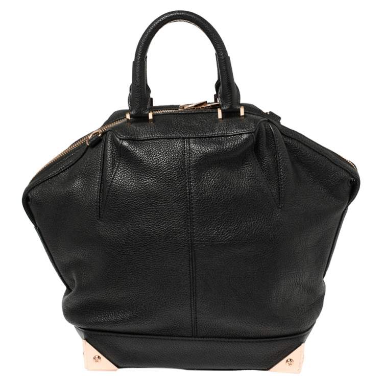 Pre Owned Alexander Wang Black Leather Small Emile Satchel