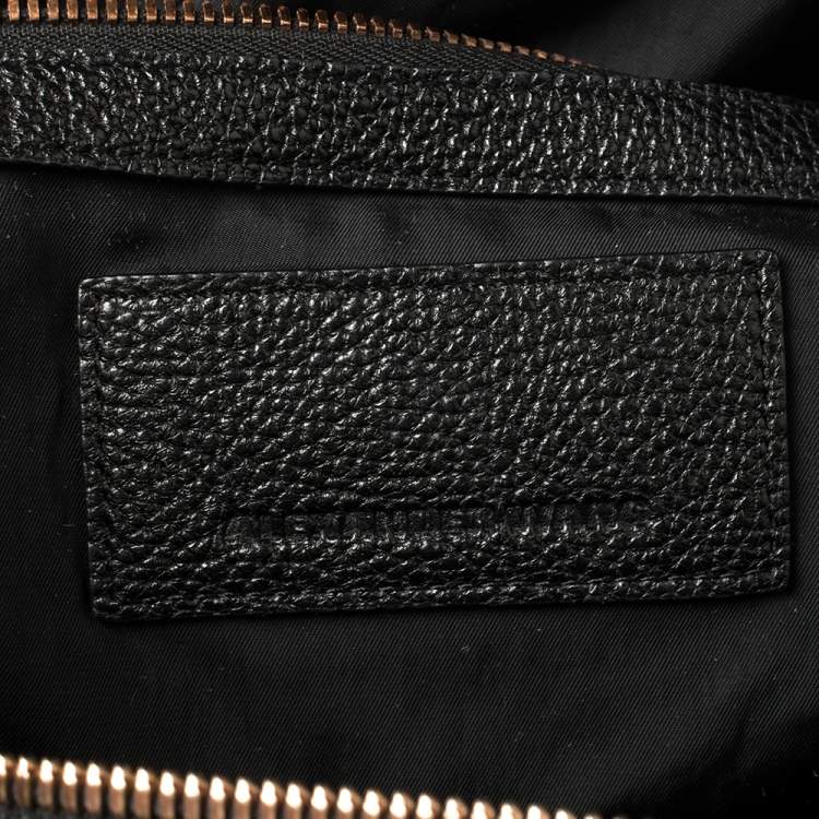 Pre Owned Alexander Wang Black Leather Small Emile Satchel