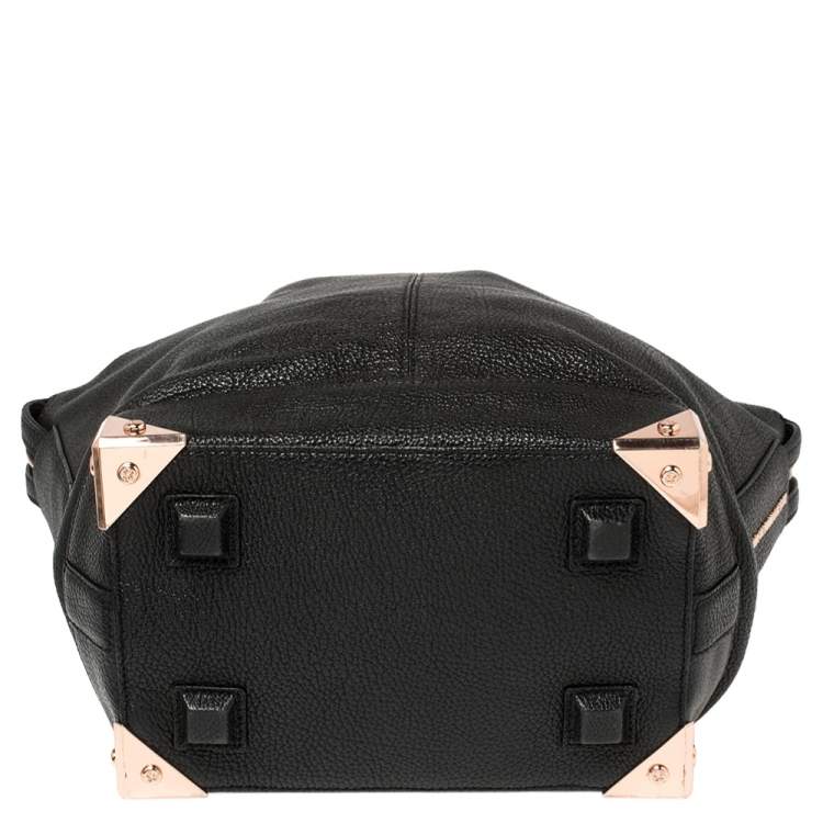 Pre Owned Alexander Wang Black Leather Small Emile Satchel