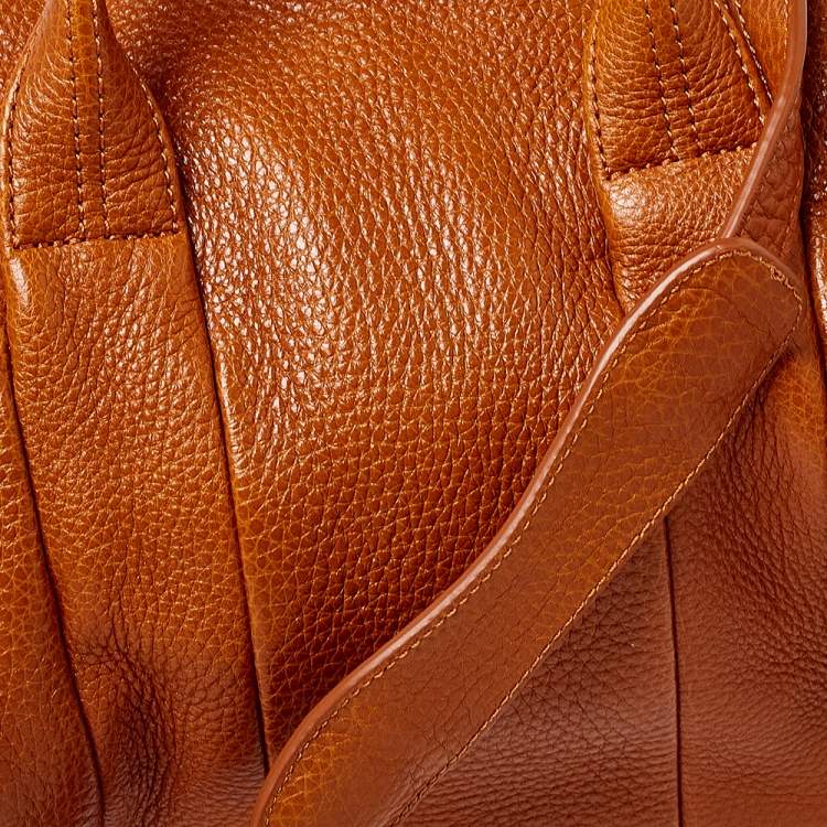 Pre Owned Alexander Wang Brown Pebbled Leather Small Rockie Satchel