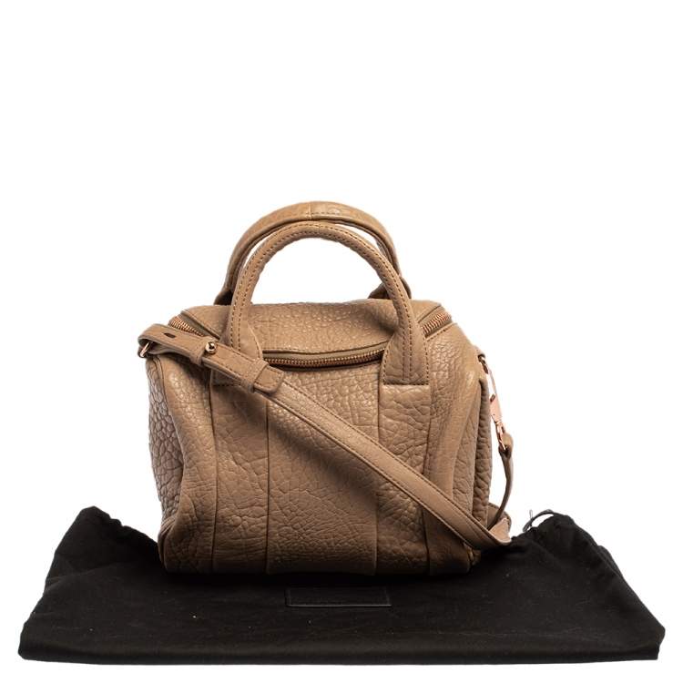 Pre Owned Alexander Wang Pink Pebbled Leather Small Rockie Satchel
