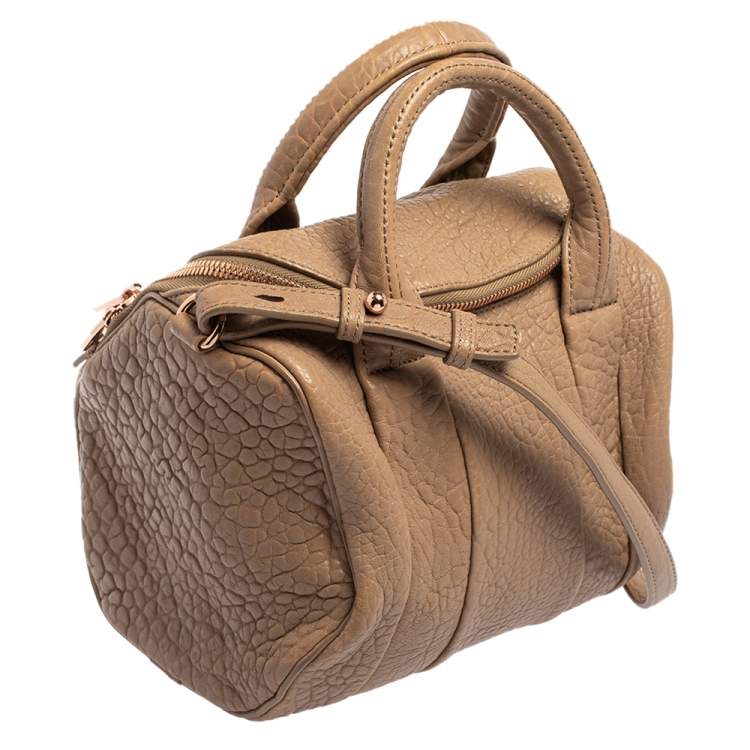 Pre Owned Alexander Wang Pink Pebbled Leather Small Rockie Satchel