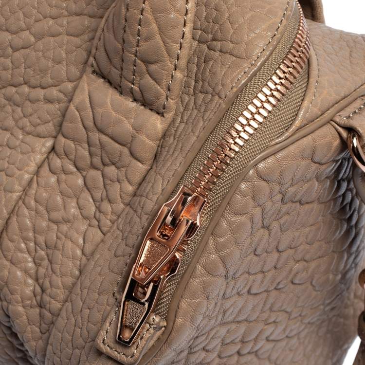 Pre Owned Alexander Wang Pink Pebbled Leather Small Rockie Satchel