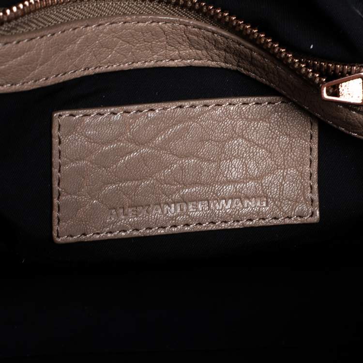 Pre Owned Alexander Wang Pink Pebbled Leather Small Rockie Satchel