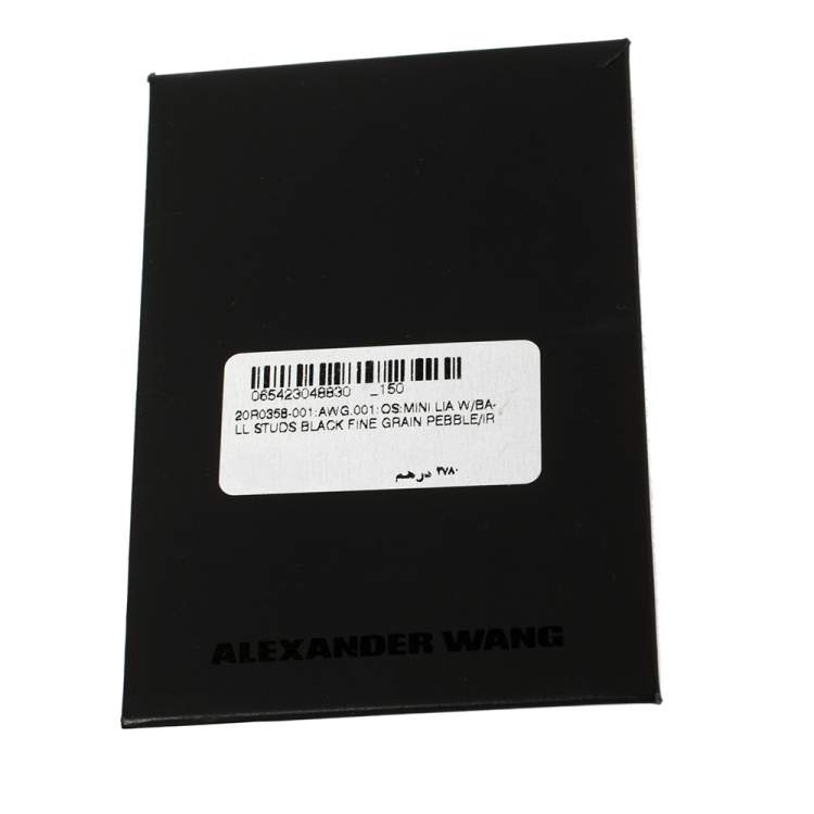 Pre Owned Alexander Wang Black Mini Lia Studded Crossbody Bag