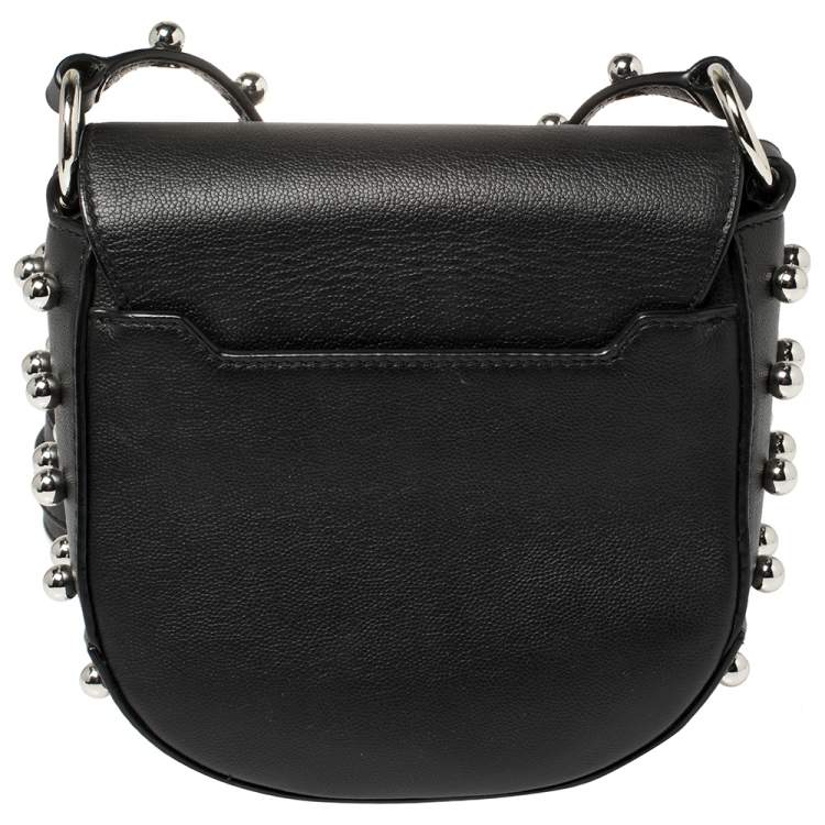 Pre Owned Alexander Wang Black Mini Lia Studded Crossbody Bag