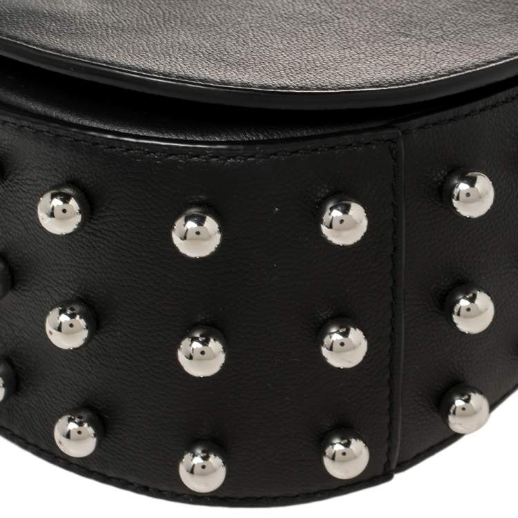 Pre Owned Alexander Wang Black Mini Lia Studded Crossbody Bag