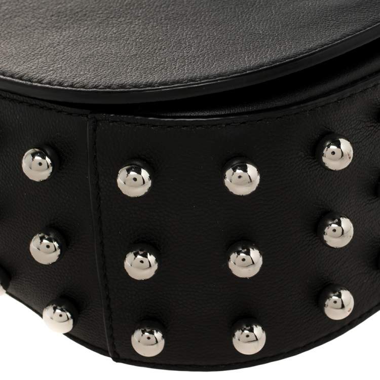 Pre Owned Alexander Wang Black Mini Lia Studded Crossbody Bag