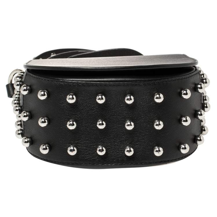 Pre Owned Alexander Wang Black Mini Lia Studded Crossbody Bag