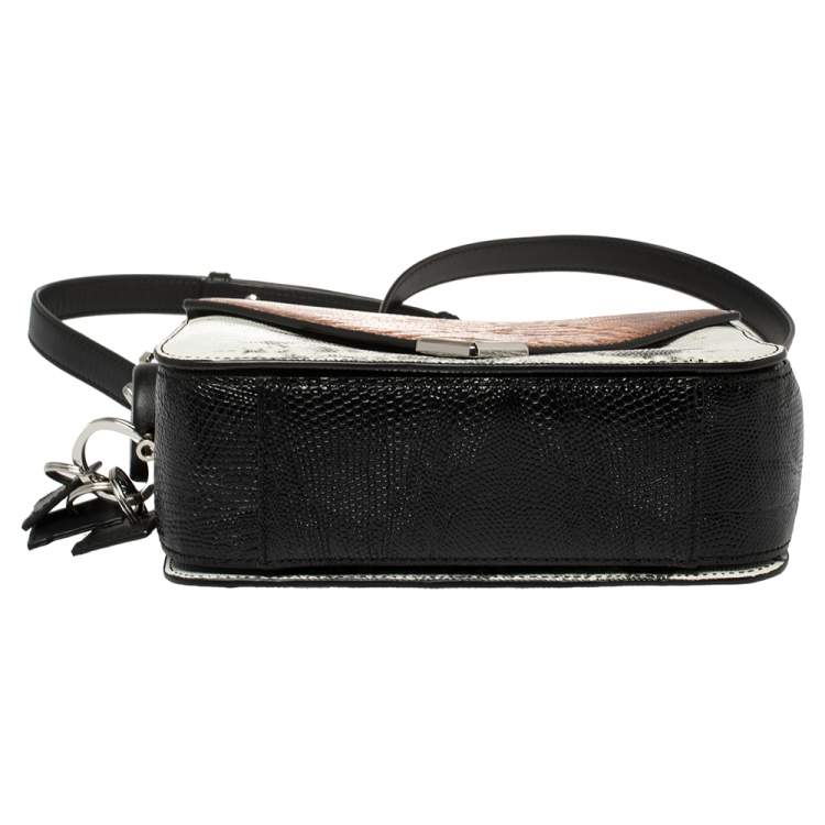 Pre Owned Alexander Wang Multicolor Lizard Embossed Leather Small Prisma Envelope Crossbody Bag