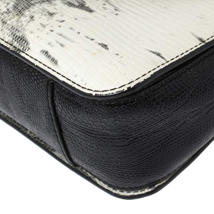 Pre Owned Alexander Wang Multicolor Lizard Embossed Leather Prisma Envelope Shoulder Bag