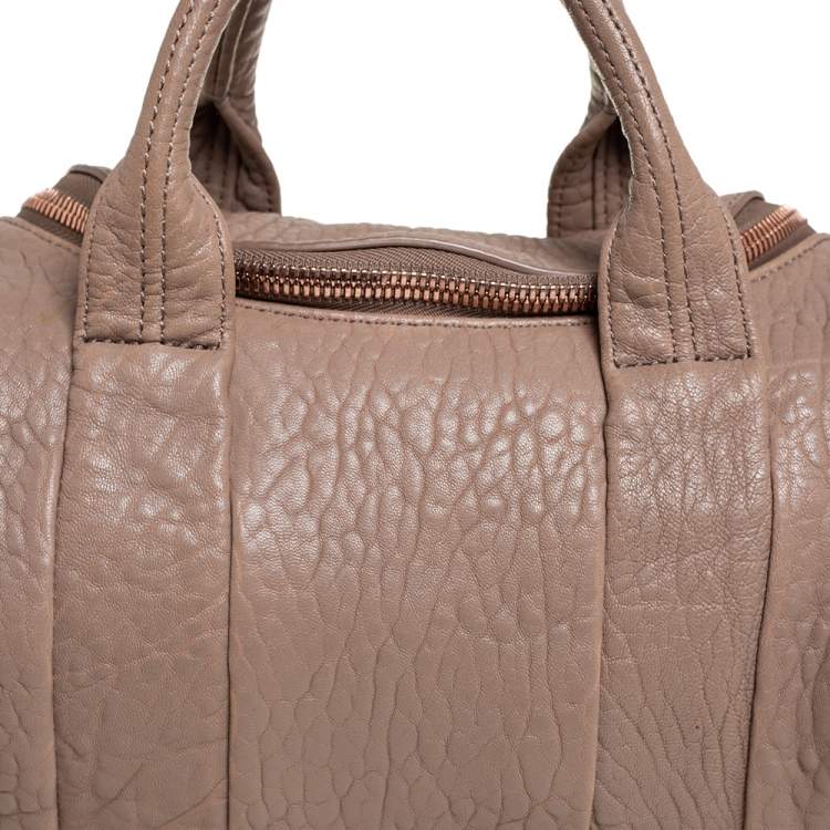 Pre Owned Alexander Wang Brown Leather Rocco Duffel Bag