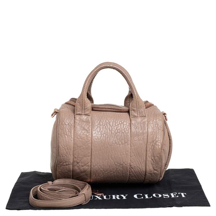 Pre Owned Alexander Wang Brown Leather Rocco Duffel Bag